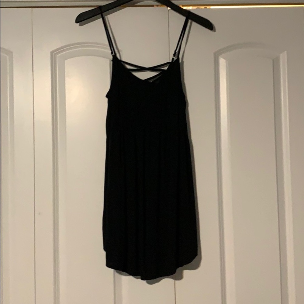 Women's Black Sleeveless Swing Dress - Wild Fable